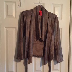 Buttery soft faux leather look jacket